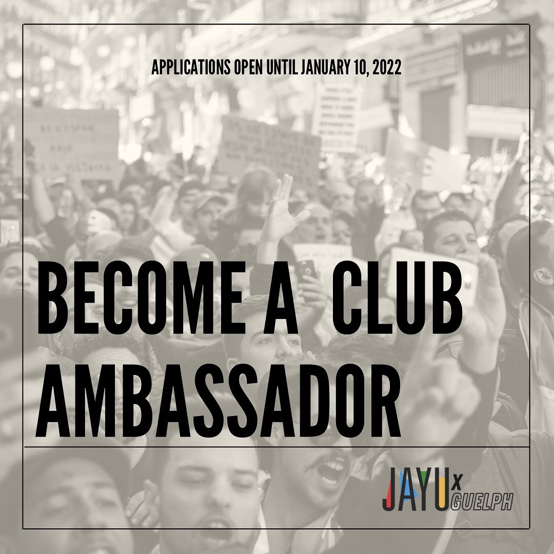 JAYUxGuelph Become a Club Ambassador