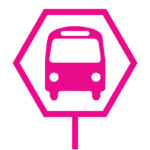 bus sign icon