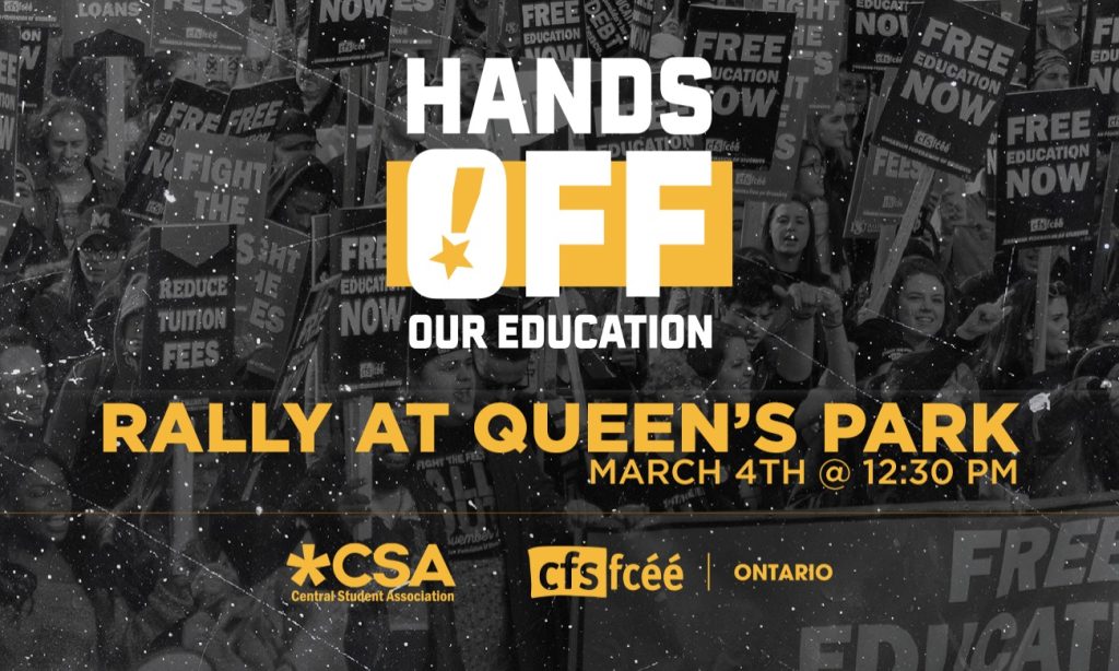 Hands Off Our Education Rally - Central Student Association